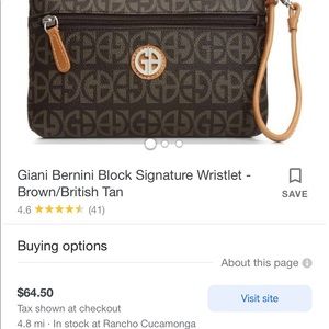 Giani Bernini Block Signature Wristlet